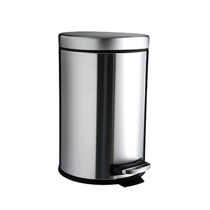 Lixeira Mini Round 6 litros Deluxe Aço Inox