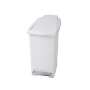 Lixeira Slim 10 litros com pedal branca