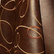 Tecido Leather Swirl Chocolate