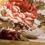 Tecido Velvet Floral White