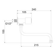 Torneira cozinha bica móvel 1167 C 40 BS