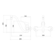 Monocomando Cozinha Parede 7005 C70 BA AA