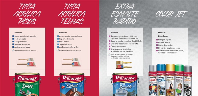 Tecto Catalogo Tintas Renner Folder De Produtos