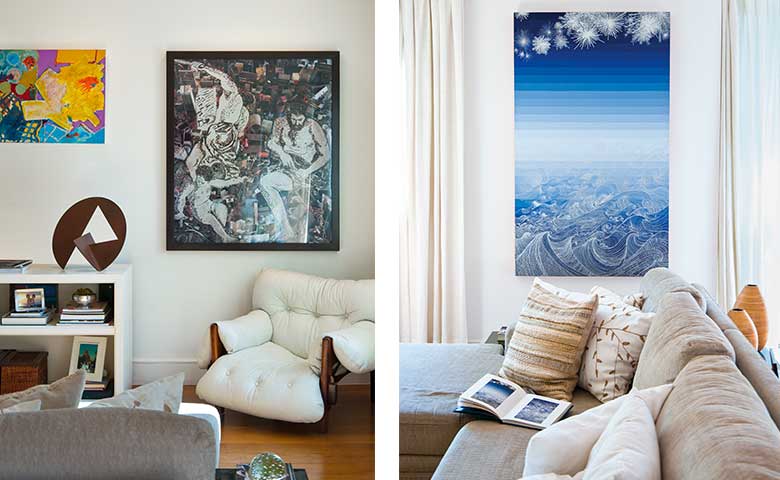 Em São Paulo, a consultora de arte Daniela Duvivier abre as portas de seu apê-galeria, que refaz o layout constantemente, ao sabor das muitas obras de arte que transitam por ali