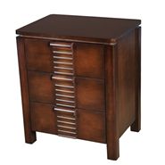Mesa de cabeceira com 3 gavetas