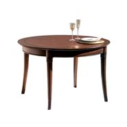 Mesa de jantar redonda - tampo madeira