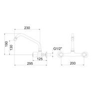 Misturador parede 3003 C 40 BA AA