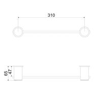 Toalheiro linear 502 C 40