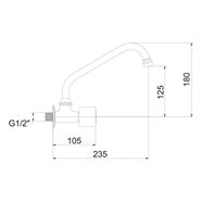 Torneira Bica Móvel 1165 C 40 BA