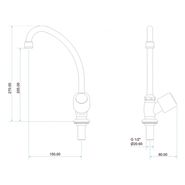 Torneira Cozinha Bica Móvel 1173 C 40 BJ