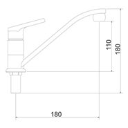 Torneira Cozinha Balcão 1188 C 55