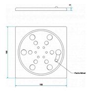 Grelha Fecho Inox Quadrada 2415 C 15cm