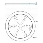 Grelha Fecho Inox Redonda 2315 C 15cm