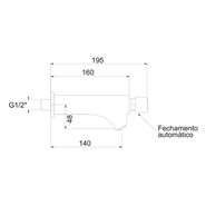 Torneira Parede Mebermatic 10010 C