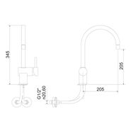 Monocomando Cozinha Bancada 7004 BA AA C 75