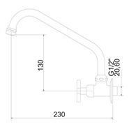 Torneira Bica Móvel 1165 C 22 BA