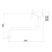 Torneira Cozinha Bica Móvel 1167 C 22 S