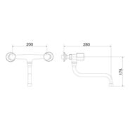 Misturador Parede 3005 C 43 BS