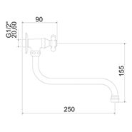 Torneira Cozinha Bica Móvel 1167 C 21 S